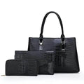 Fashion PU Leather Tote Bag – Set of 3 TOP Deals 4 You